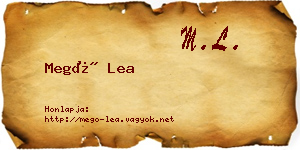 Megó Lea névjegykártya